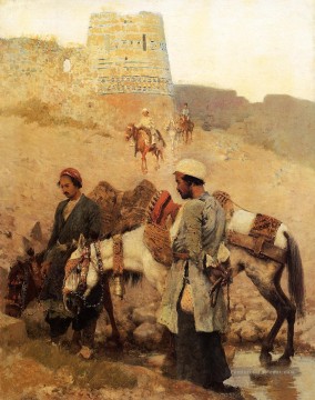 Voyager en Perse Arabe Edwin Lord Weeks Peinture à l'huile